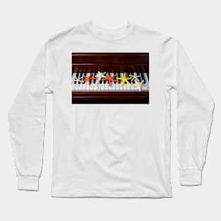 Starfish On Piano Keys Long Sleeve T-Shirt